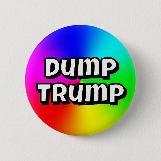 Dump Trump 缶バッジ (正面)