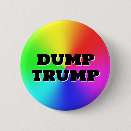 DUMP TRUMP(言葉を変えられる！) 缶バッジ (正面)