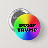 DUMP TRUMP(言葉を変えられる！) 缶バッジ (正面&裏面)