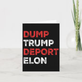 Dump Trump Deport Elon カード (正面)