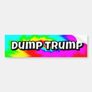Dump Trump (you may change the words) バンパーステッカー