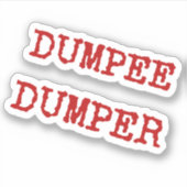 Dumped Anti Valentine's Day  シール (正面)