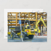 Dumper Truck, Cardiff, Wales，イギリス ポストカード (正面/裏面)