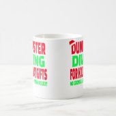 Dumpster Diving Christmas Santa Hat コーヒーマグカップ (中央)