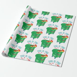 Dumpster Fireこれはおもしろい素晴らしミーム2020最低の ラッピングペーパー