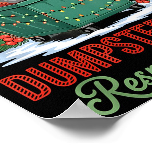 Dumpster Fire Resnse Team Leader Christmas  ポスター (角)