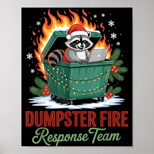 Dumpster Fire Resnse Team Leader Christmas  ポスター (正面)
