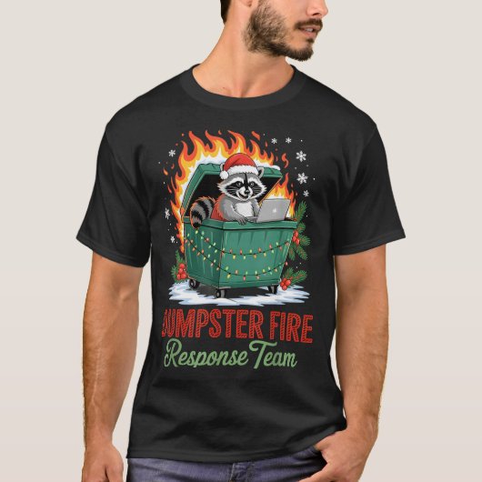 Dumpster Fire Resnse Team Leader Christmas  Tシャツ (正面)