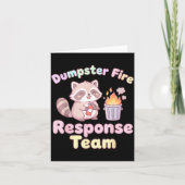 Dumpster Fire Resnse Team Raccoon Kawaii  カード (正面)
