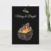 Dumpster Fire Weird Funny Sarcastic Alternative シーズンカード (正面)