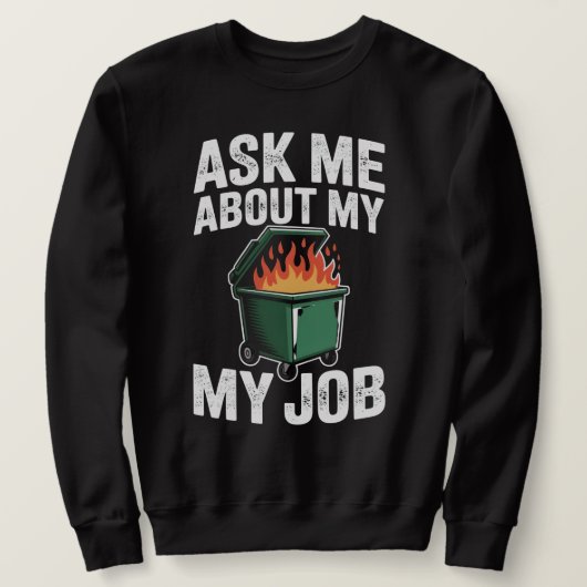 dumpster rental, dumpster rental near me スウェットシャツ (デザイン正面)