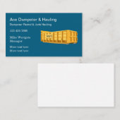 Dumpster Rental & Trash Hauling 名刺 (正面/裏面)