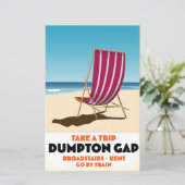 Dumpton Gap Broadstairs Kent seaide poster Postca (スタンド正面)