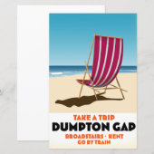 Dumpton Gap Broadstairs Kent seaide poster Postca (正面/裏面)