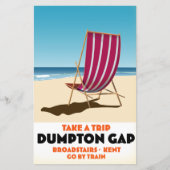 Dumpton Gap Broadstairs Kent seaide poster Postca (正面)