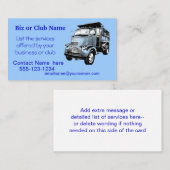 Dumptruck旧式なビジネスはCard2カスタマイズ 名刺 (正面/裏面)