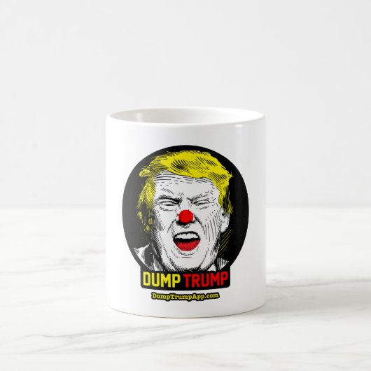 DumpTrumpのコーヒー・マグ コーヒーマグカップ (中央)