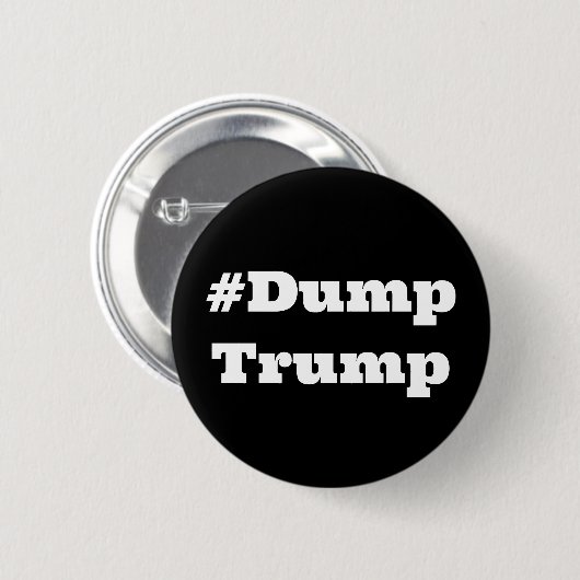 #DumpTrump （単語を変更） 缶バッジ (正面&裏面)