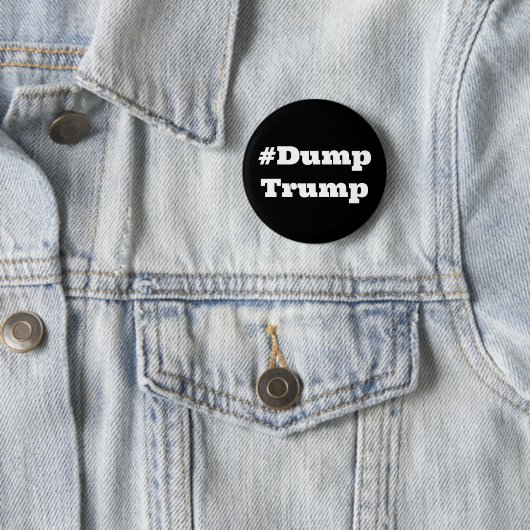 #DumpTrump （単語を変更） 缶バッジ (インサイチュ)
