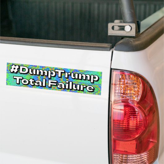 #DumpTrump Total Failure バンパーステッカー (トラック上)