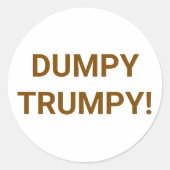 DUMPY TRUMPY コミック スプラッシュアート Hankamer Artjunkhaus ラウンドシール (正面)