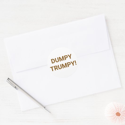 DUMPY TRUMPY コミック スプラッシュアート Hankamer Artjunkhaus ラウンドシール (封筒)