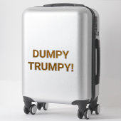 DUMPY TRUMPY ハンカマー・アートジャンクハウス・コミック・スプラッシュアート シール (スーツケース)