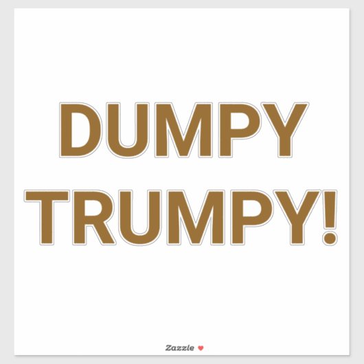 DUMPY TRUMPY ハンカマー・アートジャンクハウス・コミック・スプラッシュアート シール (シート)