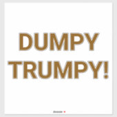 DUMPY TRUMPY Hankamer Artjunkhaus Comic Splash-Art シール (シート)