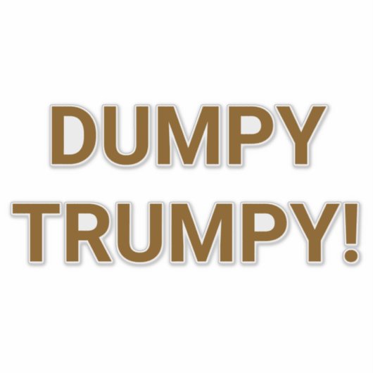 DUMPY TRUMPY Hankamer Artjunkhaus Comic Splash-Art シール (正面)