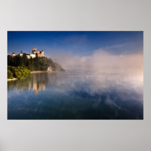 Dunajec Castle (Zamek Niedzica) Pieniny，ポーランド ポスター