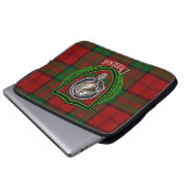 Dunbar Scottish Clan Tartan and Crest ラップトップスリーブ (正面下部)