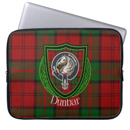 Dunbar Scottish Clan Tartan and Crest  ラップトップスリーブ
