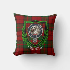 Dunbar Scottish Clan Tartan & Crest クッション