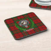 Dunbar Scottish Clan Tartan & Crest コースター (左側)