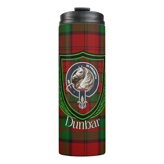 Dunbar Scottish Clan Tartan & Crest タンブラー (正面)