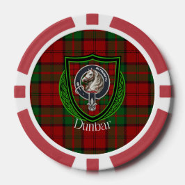Dunbar Scottish Clan Tartan & Crest ポーカーチップ