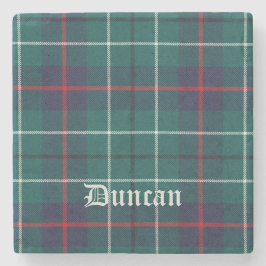 Duncan、Duncanスコットランドタータンチェック、Duncan Clan、Duncan ストーンコースター (正面)