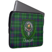 Duncan Scottish Clan Tartan and Crest  ラップトップスリーブ (正面右)