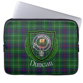 Duncan Scottish Clan Tartan and Crest  ラップトップスリーブ
