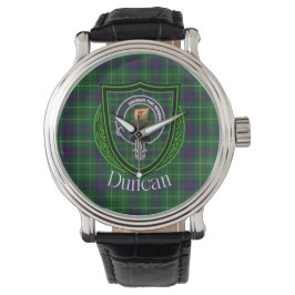 Duncan Scottish Clan Tartan and Crest 腕時計