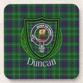 Duncan Scottish Clan Tartan & Crest コースター