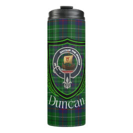 Duncan Scottish Clan Tartan & Crest タンブラー