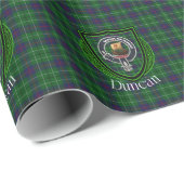 Duncan Scottish Clan Tartan & Crest ラッピングペーパー (ロールコーナー)