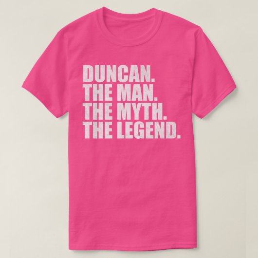 DuncanDuncan名Duncan与え名 Tシャツ (デザイン正面)