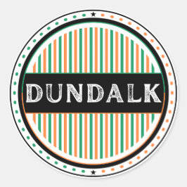 Dundalk City Pride Emblem – Irish Identity ラウンドシール