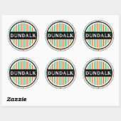Dundalk City Pride Emblem – Irish Identity ラウンドシール (シート)