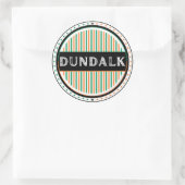 Dundalk City Pride Emblem – Irish Identity ラウンドシール (バッグ)