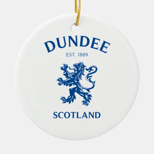 DUNDEEスコットランド セラミックオーナメント (正面)