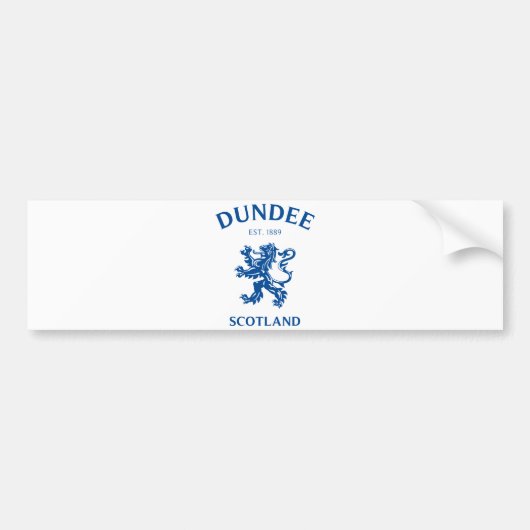 DUNDEEスコットランド バンパーステッカー (正面)